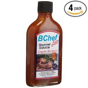BChef Gourmet Chipotle Blackberry Hot Sauce, 8.4 Ounce Bottles (Pack 