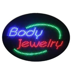  NEW Animated BODY JEWELRY Shop LED Light Neon Sign NR 
