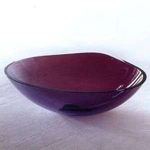   Salviati Frammenti Amethyst/Blue Large Plate 13 Inch