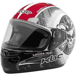  KBC Tarmac Hammerhead Helmet   2X Large/Red Automotive