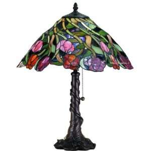  Spiral Tulip Table Lamp 21 Inches H