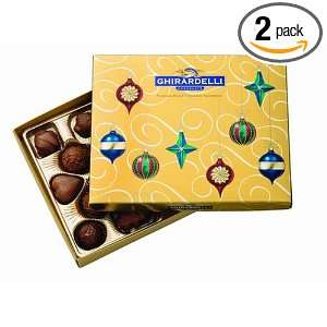 Ghirardelli Chocolate Assortment, 8.8 Ounce Holiday Boxes (Pack of 2 