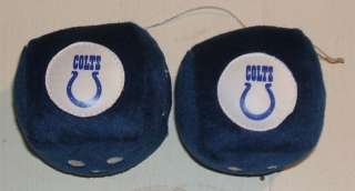 Indianapolis Colts NFL Football Fuzzy Dice  