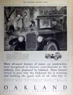 This is an original, print advertising for Oakland automobile .