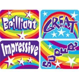   TREND ENTERPRISES INC. APPLAUSE STICKERS RAINBOWS 