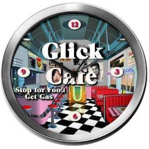  GLICK 14 Inch Cafe Metal Clock Quartz Movement Kitchen 