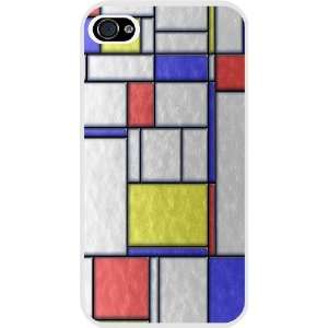  Color Stained Glass Tiles White Hard Case Cover for Apple iPhone® 4 