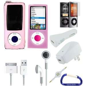 PINK) w/ USB 2in1 Sync and Charging Data Cable, USB Car Charger, USB 