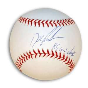  Dwight Gooden New York Mets Autographed Baseball with 86 