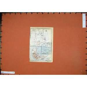  1911 Colour Map Austria Plan Aquileia Grado Adriatico 
