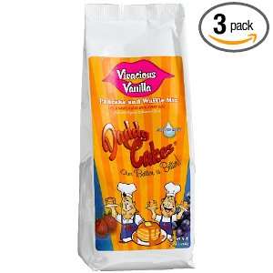 Daddy Cakes Vivacious Vanilla Pancake and Waffle Mix, 16 Ounce Bags 