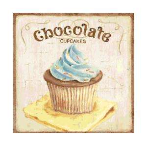Chocolate Cupcake Altered Art Cross Stitch Pattern  