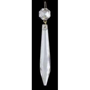  Prism Clear Glass, Light Pendant Clear 3 overall length 