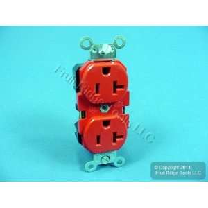   Red INDUSTRIAL Receptacle Duplex Outlet 20A 5362 R