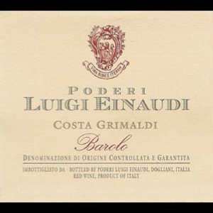   Einaudi Costa Grimaldi Barolo Docg 750ml Grocery & Gourmet Food