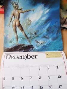 BORIS VALLEJO Mythology Calendar muscle fantasy 1994  