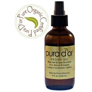  Pura Dor Pure & Organic Argan Oil (4 fl. oz.) Beauty