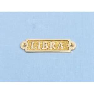  Solid Brass Libra Sign 4   Nautical Wall Signs   Nautical 
