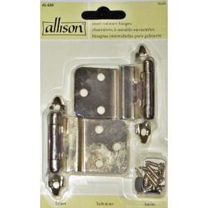 Brass Inset Cabinet Hinges