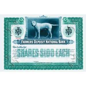  Farmers Deposit National Bank Unknown. 27.50 inches by 