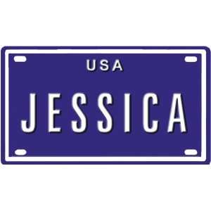 JESSICA USA BIKE LICENSE PLATE. OVER 400 NAMES AVAILABLE. TYPE IN NAME 