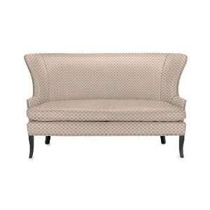 Williams Sonoma Home Chelsea Wing Settee, Lattice, Ivory/Pink 
