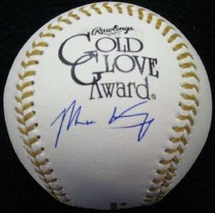 MATT KEMP Signed Gold Glove Baseball PSA/DNA Auto ~ Dodgers MVP 