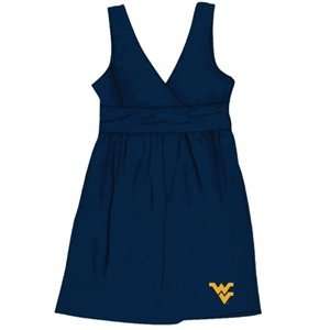  West Virginia Mountaineers Ladies V Neck Sun Dress (Size 