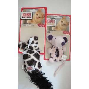  2 Kong Cat Toys Kickeroo Mouse and Mouse