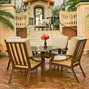  Arkadia 5pc Aluminum CushionDining Set from Woodard Patio 