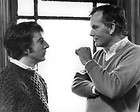 Dustin Hoffman talking with Sam Peckinpah on set Straw 