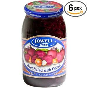 Lowell Foods Beet Salad with Onion, 31.4000 Ounce (Pack of 6)