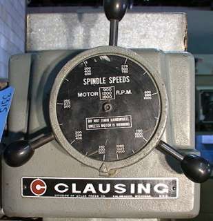 Clausing Variable Speed Drill Press Model # 2277 NICE  