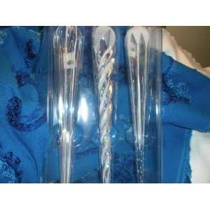  Set of 3 Glass Icicle Ornaments 