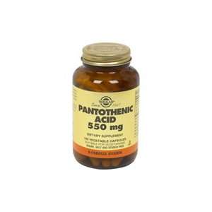 Pantothenic Acid 550 mg   Helps utilize riboflavin and release energy 