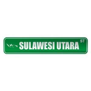   SULAWESI UTARA ST  STREET SIGN CITY INDONESIA