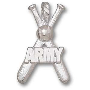  US Military Academy Army Bats Pendant (Silver) Sports 