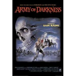 ARMY OF DARKNESS MOVIE POSTER   SKULL   Bruce Campbell  
