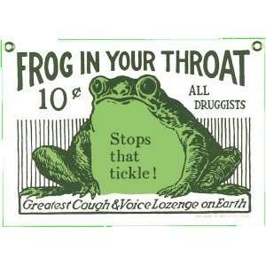  Frog in Your Throat   Cough Drops Sign Health & Personal 