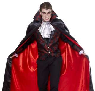 Adult Dracula Vampire Outfit Mens Halloween Costume XL  