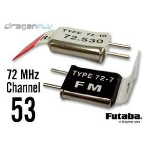 Futaba Channel 53 Crystal Set 72MHz FM Radio Receiver 