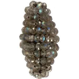  Beaded Faceted Labradorite Bunch (Necklace Centre)(Price 