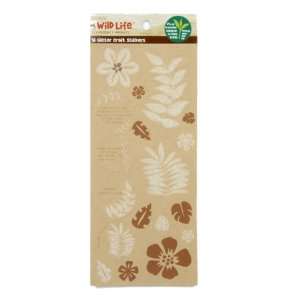  My Wild Life Glitter Craft Stickers   Tropical Flowers 