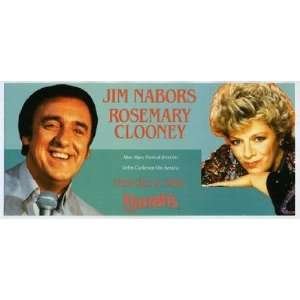  Jim Nabors Harrahs Reno Postcard Rosemary Clooney 1986 