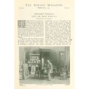  1901 Illustrated Interview With Artist Henry Woods 