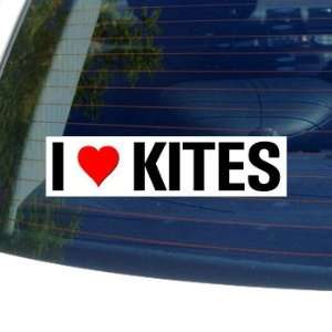  I Love Heart KITES   Window Bumper Sticker Automotive