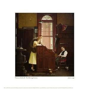  Marriage License By Norman Rockwell Highest Quality Art 
