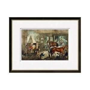  Trotting Cracks At The Forge Framed Giclee Print