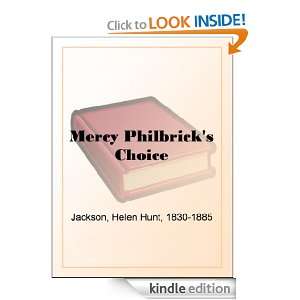 Mercy Philbricks Choice Helen Hunt Jackson  Kindle Store