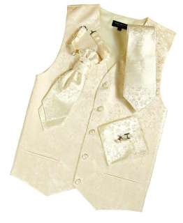 New Champagne Paul Malone Tuxedo Vest Set + Wedding+V18  
